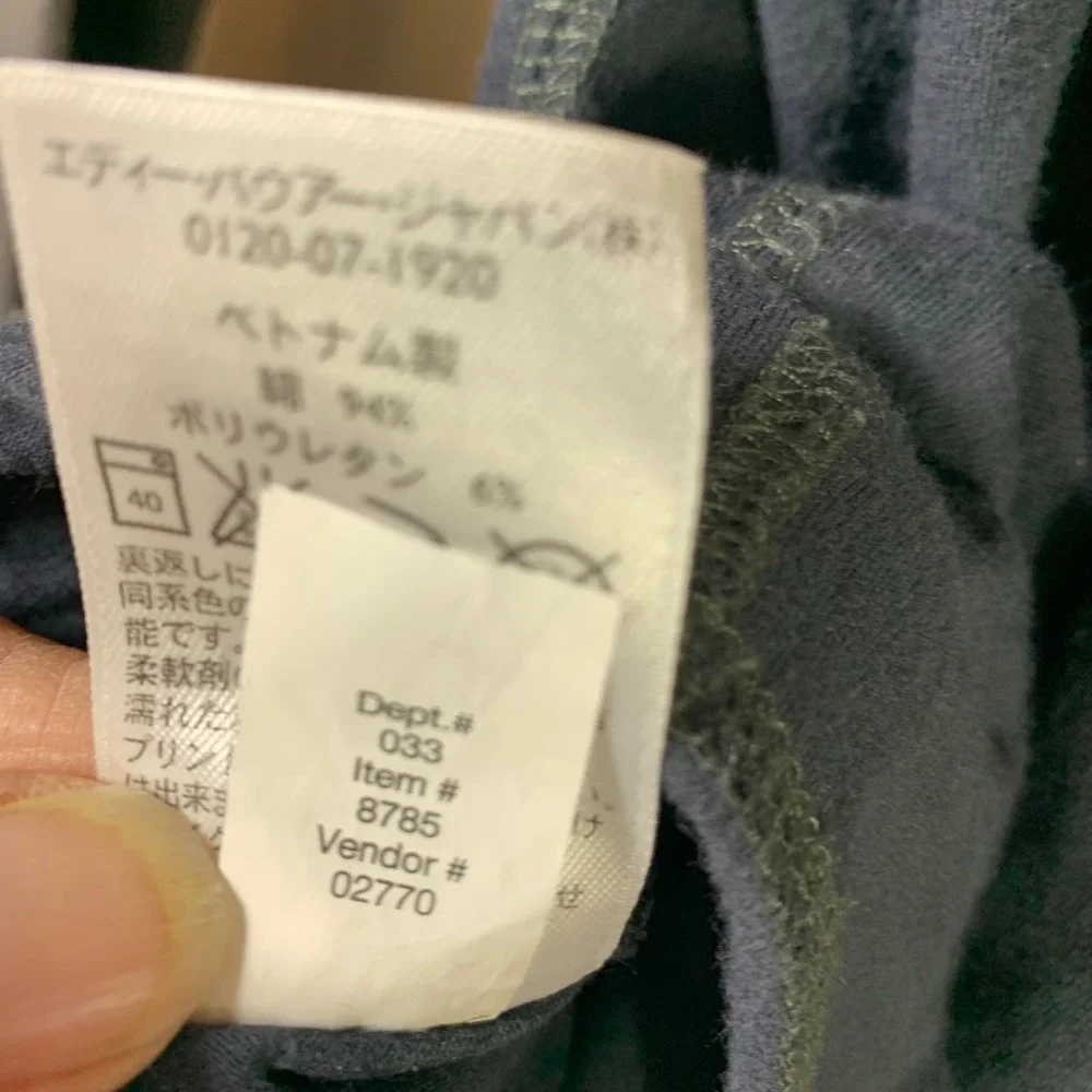 Eddie Bauer Travex Mens Medium Gray Blue 1/4‎ Zip Pullover Gorpcore Outdoorsy